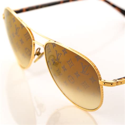 louis vuitton conspiration pilote|LOUIS VUITTON Conspiration Pilote Sunglasses Z0164U Gold .